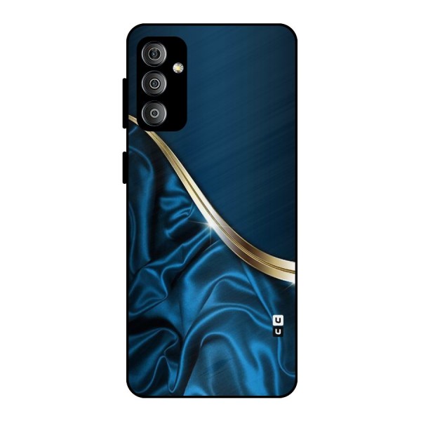 Blue Smooth Flow Metal Back Case for Galaxy F23