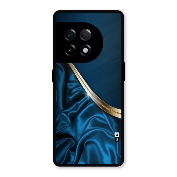 Blue Smooth Flow Metal Back Case for OnePlus 11R
