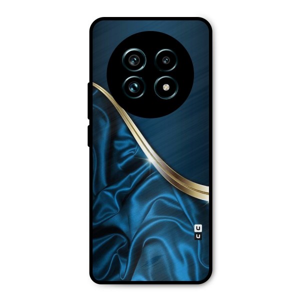 Blue Smooth Flow Metal Back Case for Realme 13 Pro Plus