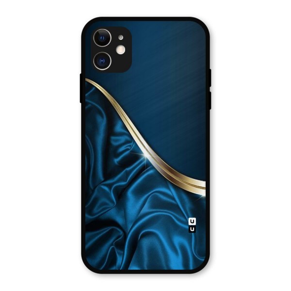 Blue Smooth Flow Metal Back Case for iPhone 11