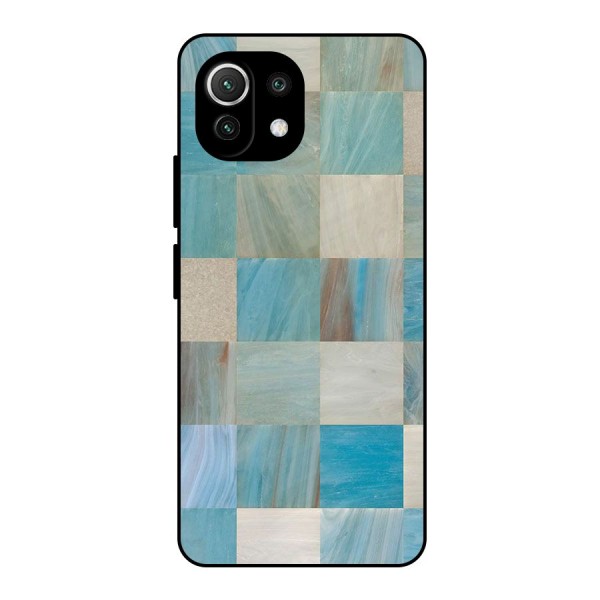 Blue Tiles Metal Back Case for Mi 11 Lite
