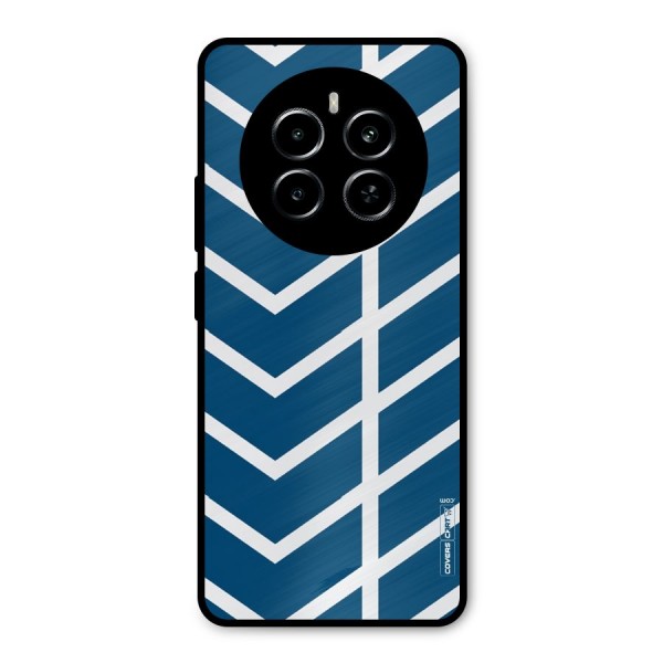Blue White Pattern Metal Back Case for Realme P1