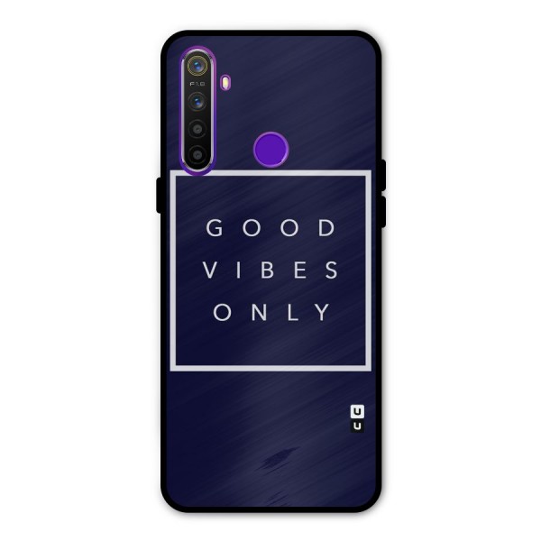 Blue White Vibes Glass Back Case for Realme 5s