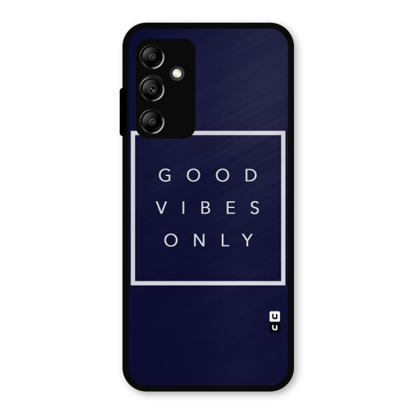 Blue White Vibes Metal Back Case for Galaxy A14 5G