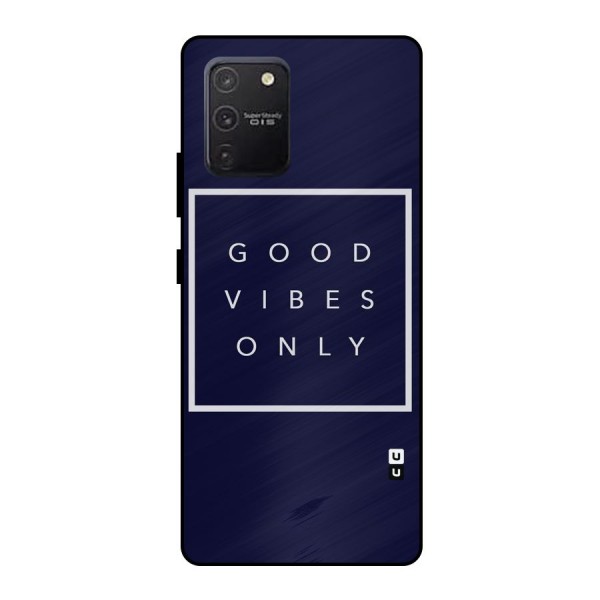 Blue White Vibes Metal Back Case for Galaxy S10 Lite