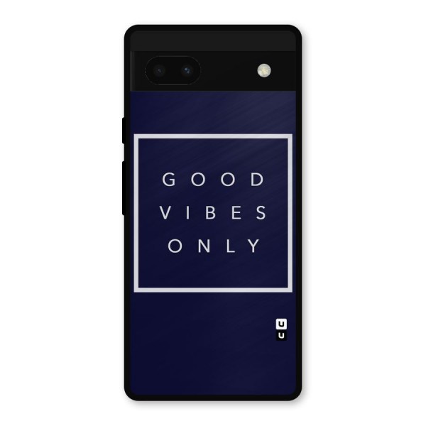 Blue White Vibes Metal Back Case for Google Pixel 6a