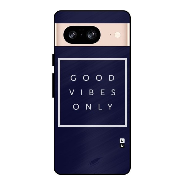 Blue White Vibes Metal Back Case for Google Pixel 8