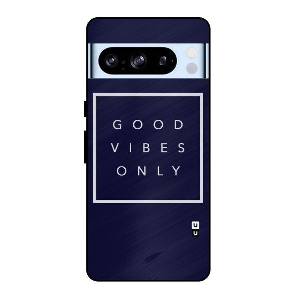 Blue White Vibes Metal Back Case for Google Pixel 8 Pro