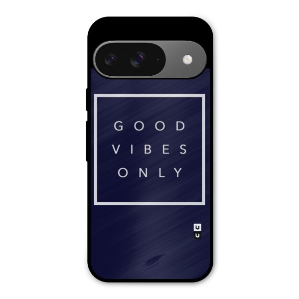 Blue White Vibes Metal Back Case for Google Pixel 9