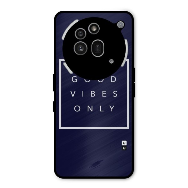 Blue White Vibes Metal Back Case for Nothing Phone 3a Pro