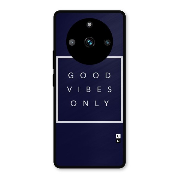 Blue White Vibes Metal Back Case for Realme 11 Pro