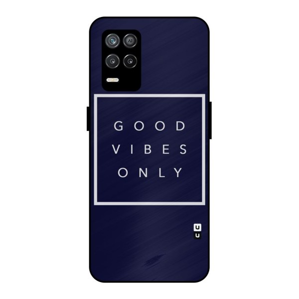 Blue White Vibes Metal Back Case for Realme 8 5G