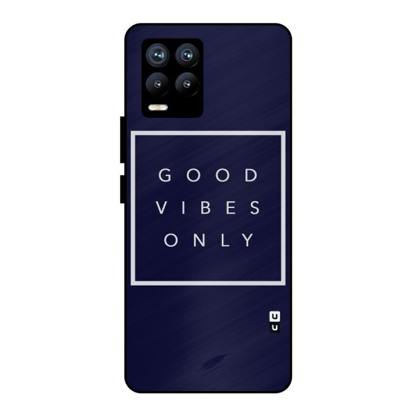 Blue White Vibes Metal Back Case for Realme 8 Pro