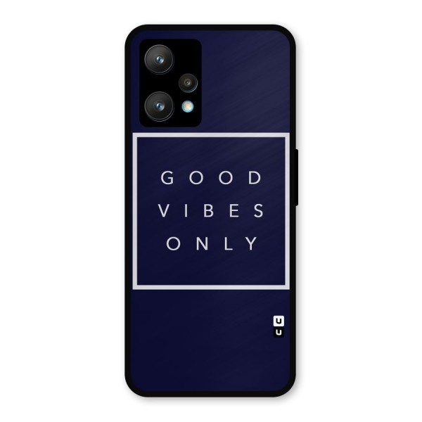 Blue White Vibes Metal Back Case for Realme 9 Pro Plus 5G