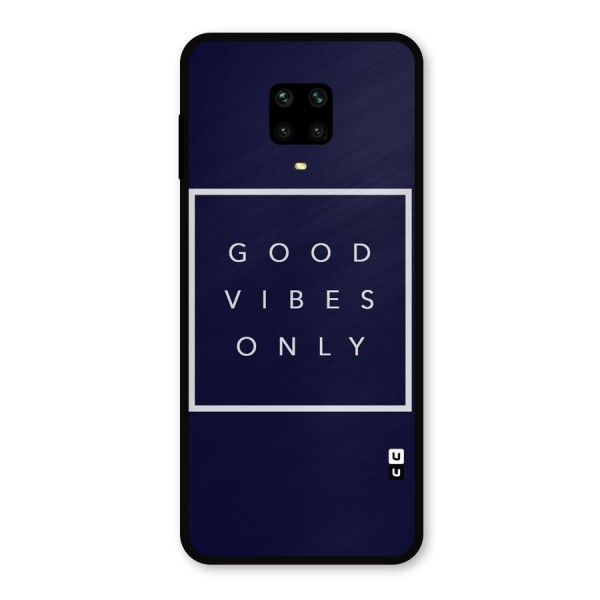 Blue White Vibes Metal Back Case for Redmi Note 10 Lite