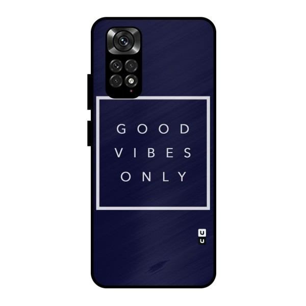 Blue White Vibes Metal Back Case for Redmi Note 11 Pro Plus 5G