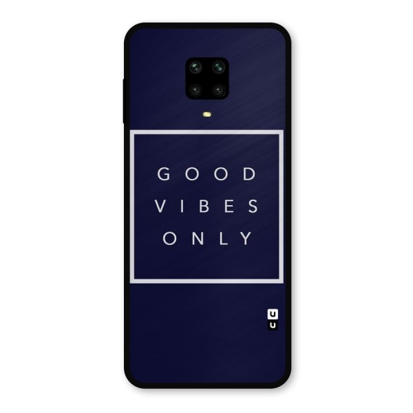 Blue White Vibes Metal Back Case for Redmi Note 9 Pro Max