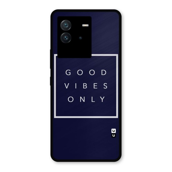 Blue White Vibes Metal Back Case for iQOO Neo 6 5G