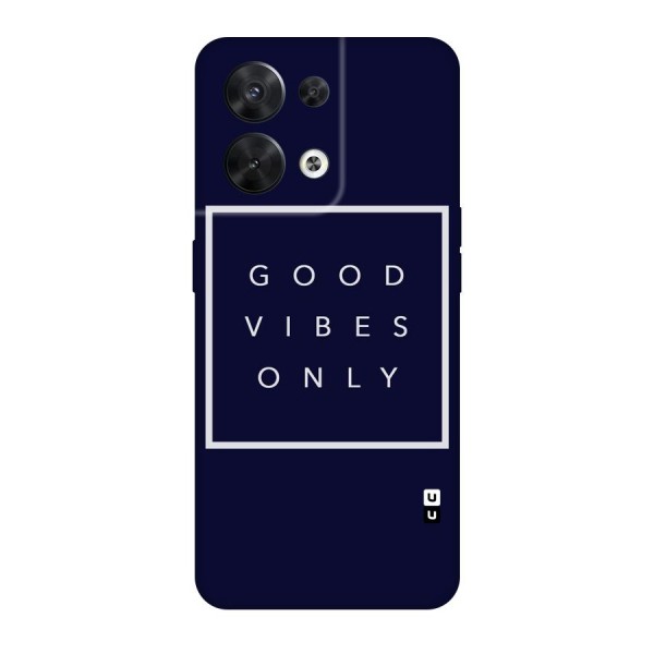 Blue White Vibes Original Polycarbonate Back Case for Oppo Reno8 5G