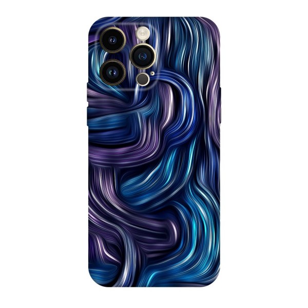 Blue and Purple Oil Paint Original Polycarbonate Back Case for iPhone 14 Pro Max
