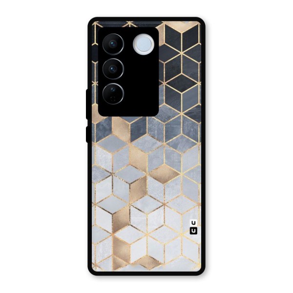 Blues And Golds Metal Back Case for Vivo V27