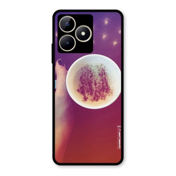 Bokeh Coffee Mug Metal Back Case for Realme C53