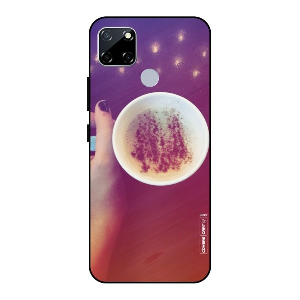 Bokeh Coffee Mug Metal Back Case for Realme Narzo 30A