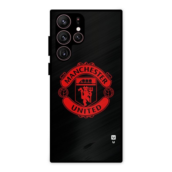 Bold Mancheter United Metal Back Case for Galaxy S22 Ultra 5G
