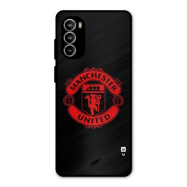 Bold Mancheter United Metal Back Case for Moto G82