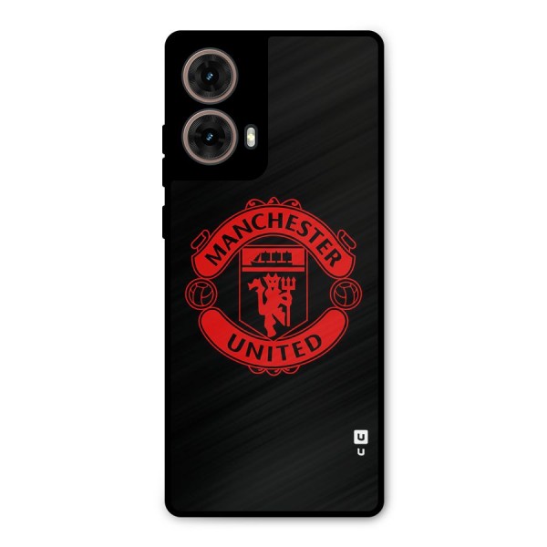 Bold Mancheter United Metal Back Case for Moto G85