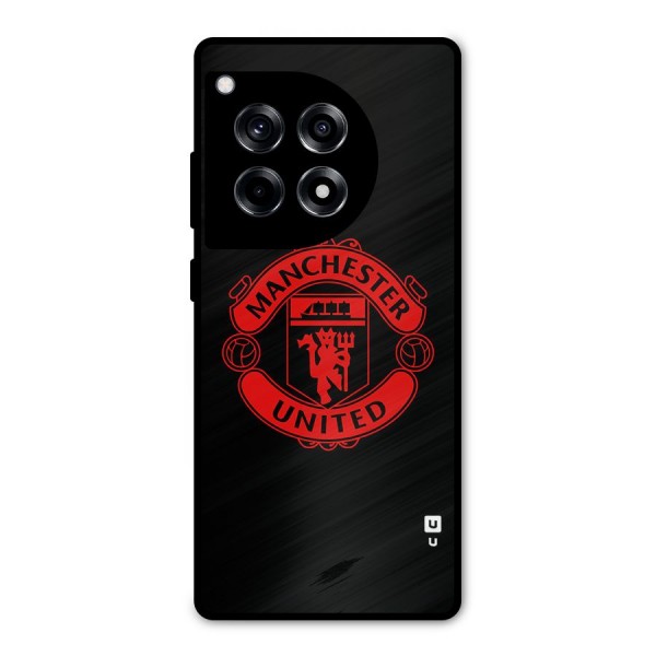 Bold Mancheter United Metal Back Case for OnePlus 12R