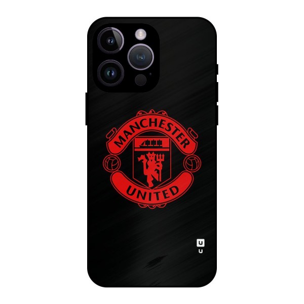 Bold Mancheter United Metal Back Case for iPhone 14 Pro Max