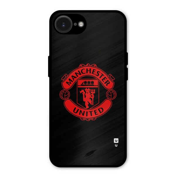 Bold Mancheter United Metal Back Case for iPhone 16e
