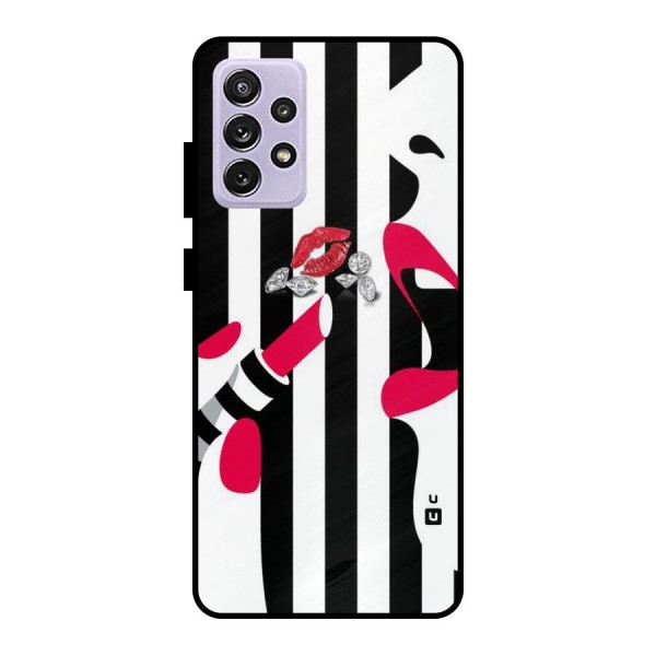 Bold Woman Metal Back Case for Galaxy A72