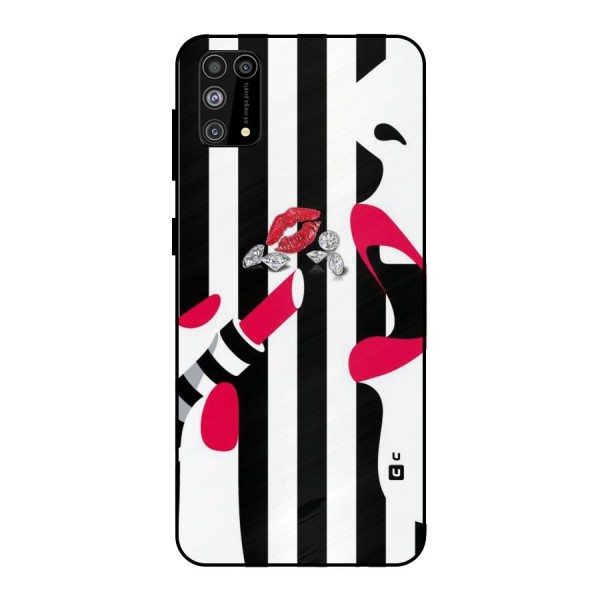 Bold Woman Metal Back Case for Galaxy F41