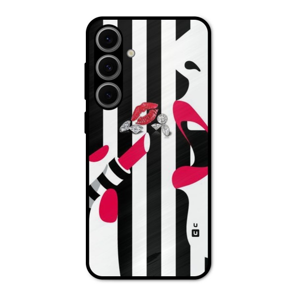 Bold Woman Metal Back Case for Galaxy S24 FE