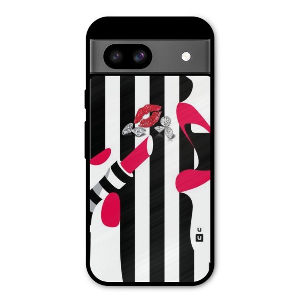 Bold Woman Metal Back Case for Google Pixel 8a