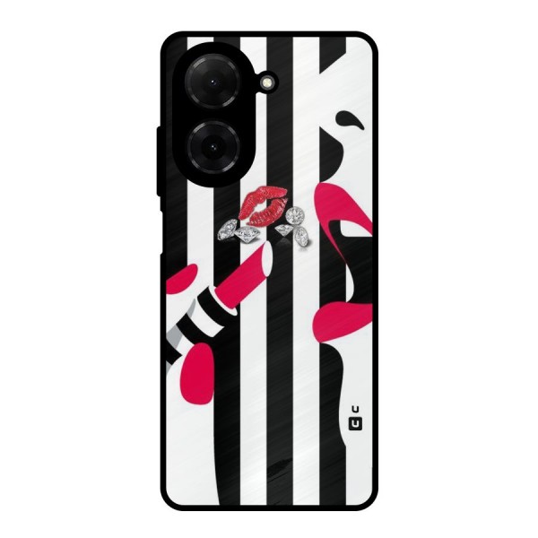 Bold Woman Metal Back Case for Poco C71