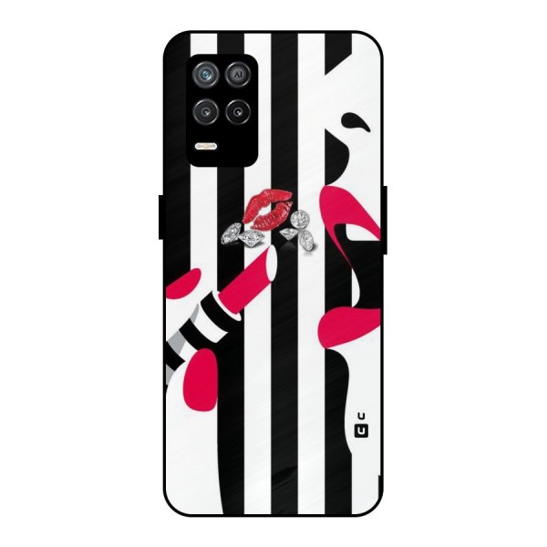 Bold Woman Metal Back Case for Realme 9 5G