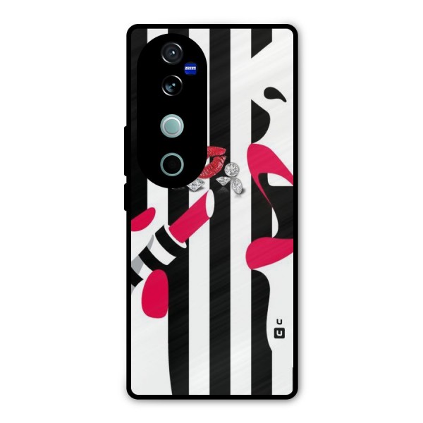 Bold Woman Metal Back Case for Vivo V40