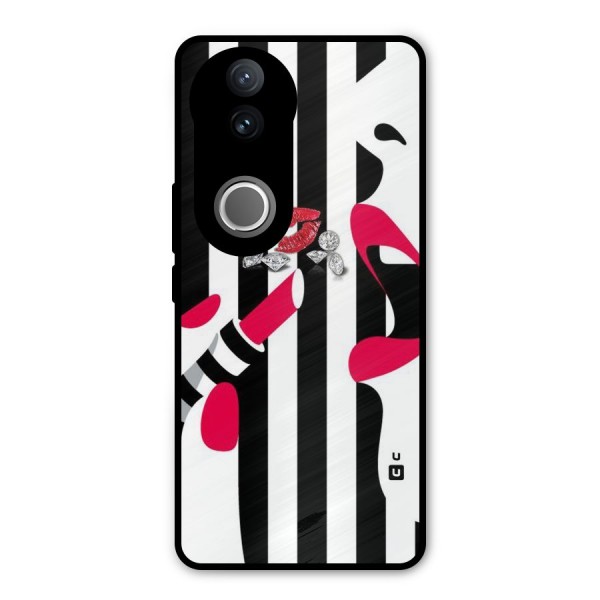 Bold Woman Metal Back Case for Vivo V50e