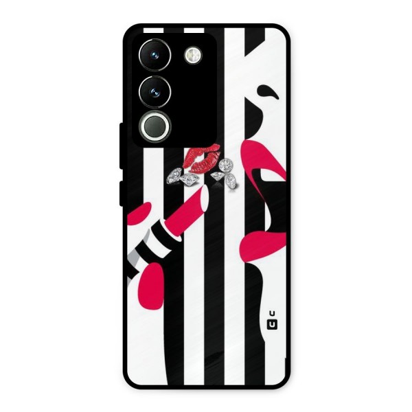Bold Woman Metal Back Case for Vivo Y200