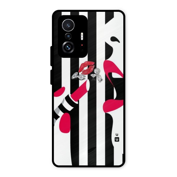 Bold Woman Metal Back Case for Xiaomi 11T Pro