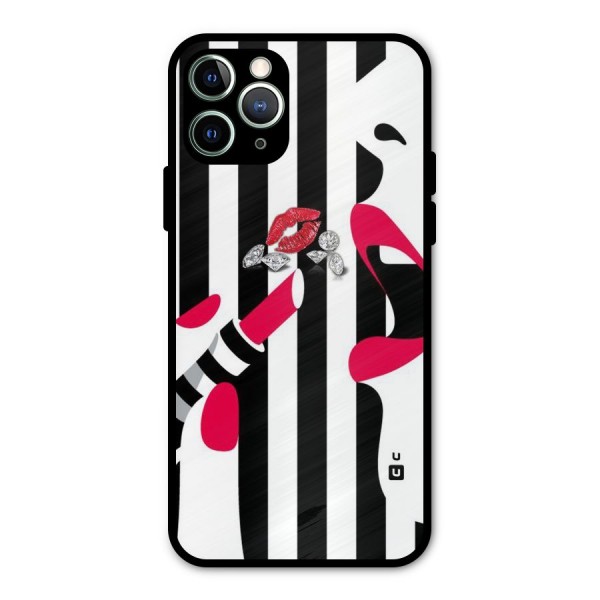 Bold Woman Metal Back Case for iPhone 11 Pro Max