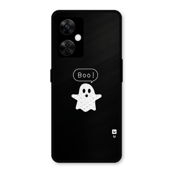 Boo Cute Ghost Metal Back Case for OnePlus Nord CE 3 Lite