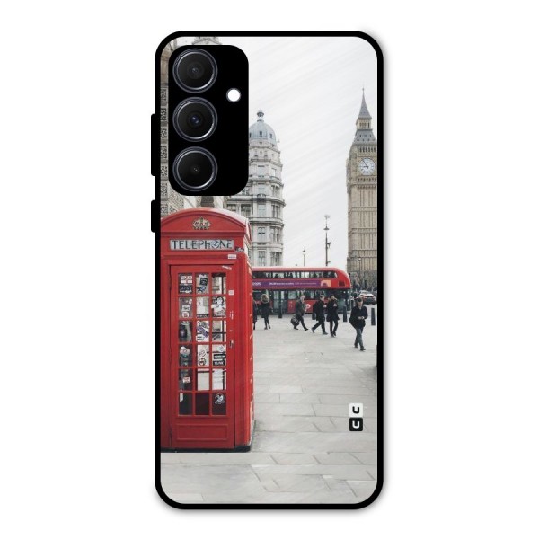Booth In Red Metal Back Case for Galaxy A35