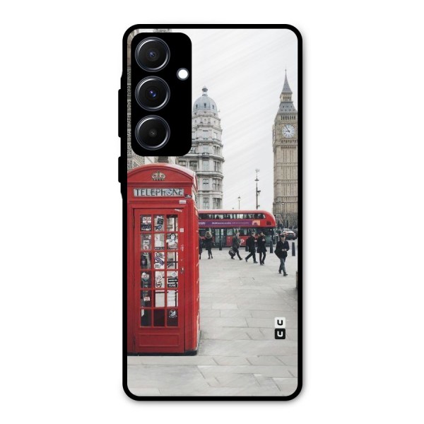 Booth In Red Metal Back Case for Galaxy A55