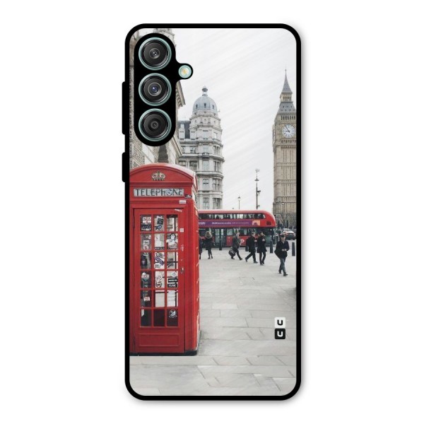 Booth In Red Metal Back Case for Galaxy M55 5G