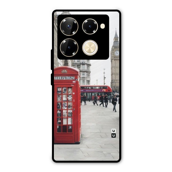 Booth In Red Metal Back Case for Infinix Note 40 Pro