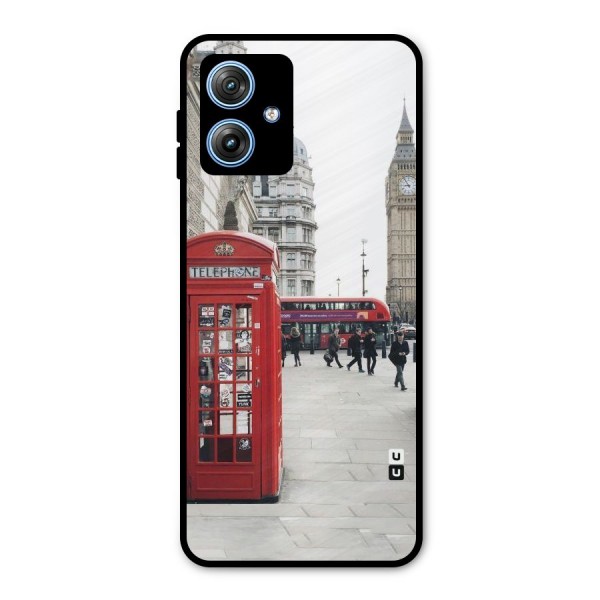 Booth In Red Metal Back Case for Moto G54